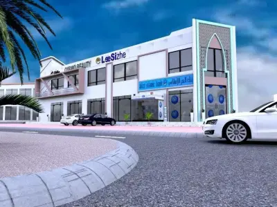 Commercial Complex Design A77 3D model