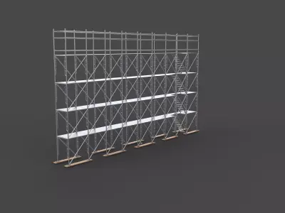 frame system scaffolding 3D model
