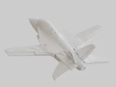 3D Printable Fighter Jet Plane 3D print model