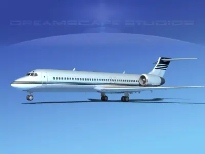 Boeing 717-200 Corporate 6 3D model