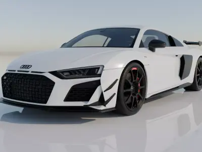 Audi R8 GT RWD 2023 High Detail Game Ready Cinematic Low-poly 3D model