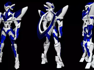 Muga Briheight - Back Arrow Anime 3D model