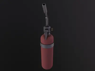 Blowtorch Tool 3D Model Low-poly 3D model