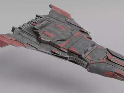 scifi spacescraft 3D model