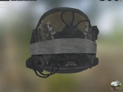 Seal helmet  Low-poly 3D model