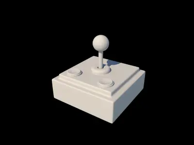 Retro Joystic 3D model