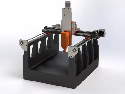 Maveric Heavy 5050 - Metal CNC Router 3D model