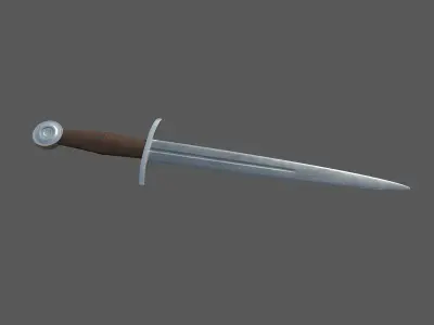Medieval Dagger Low-poly 3D model purchase