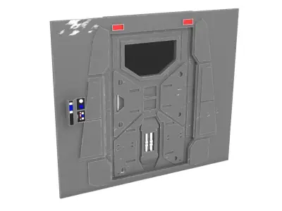 Profundities door 1-6 scale Hottoys 3D print model