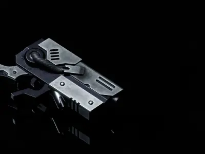 Scifi handgun Free low-poly 3D model
