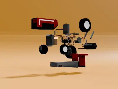 Tractor 3D MODEL and zip 3D model
