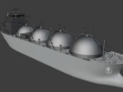 Gas Tanker 3D model