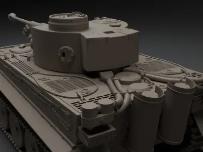 Tiger I - Panzerkampfwagen VI - WW2 German Tank 3D model
