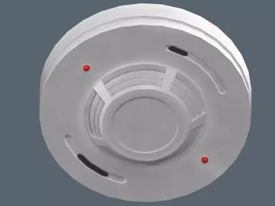 Smoke Detector Low-poly 3D model purchase