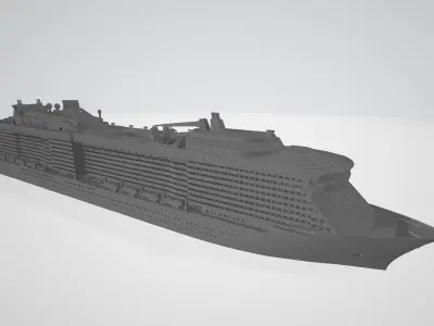 Odyssey Of The Seas cruise ship 3D print model 3D print model