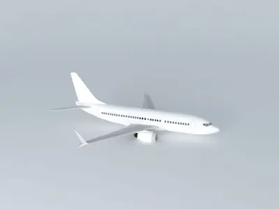 Template - Boeing 737 Max 7 Free 3D model