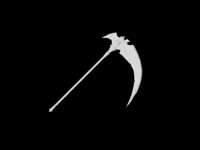 Essential Scythe Low-poly 3D model