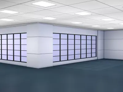 Office Interior Room 3D model