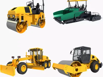 Collection Construction Vehicles 02 3D model purchase