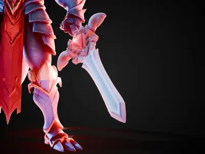 Stylized Sword - Dragonsoul Edge Aetherion - Game Ready 3D model