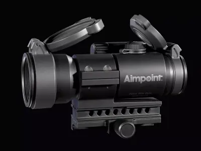 Red Dot Reflex Sight Aimpoint PRO  Low-poly 3D model