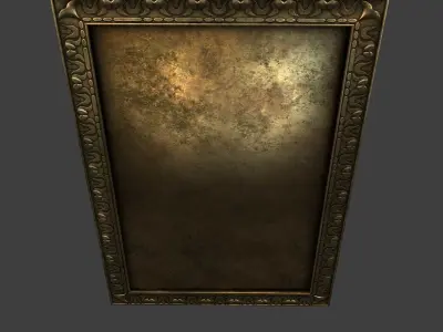 Picture frame Low-poly 3D model
