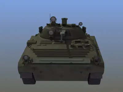 BMP-2 Soviet Infantry Fighting Vehicle APC 3D model