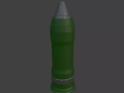 Military Tank Shell Free low-poly 3D model