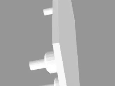 Marklin HO 7065 M Track Bridge Pillar NO TOP 3D model