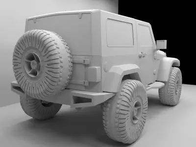 Jeep Wrangler Modified  3D model