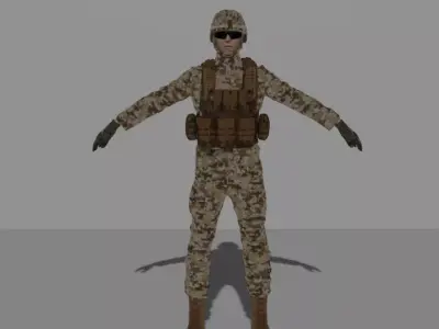 Military Male 3D model
