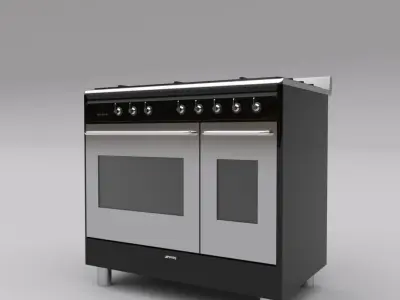 smeg industrial oven 3D model