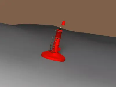 Weather Buoy Cape Town 3D model