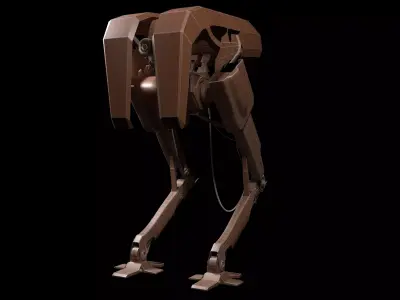 Long Legged Robot Low-poly 3D model
