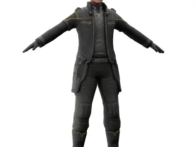mr weyland 3d model  Low-poly 3D model