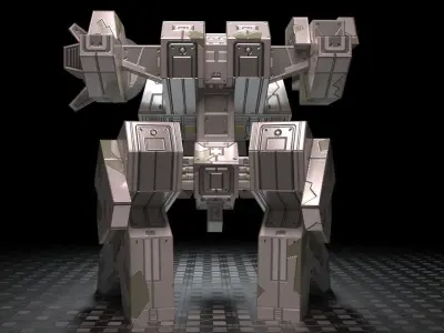 Metal Gear REX Low Poly Low-poly 3D model
