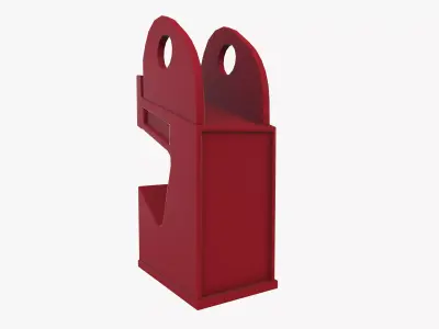 Universal circuit beaker lockout Low-poly 3D model