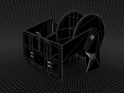 3d SlurryKat Reeler Low-poly 3D model