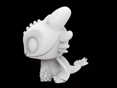 Toothless Banguela 3D Print Model 3D print model