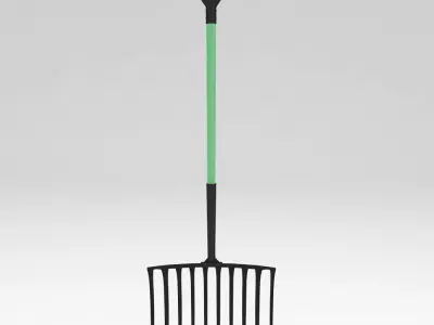 Gardening bedding fork 3d model 3D model