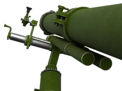 Modern mortar Low-poly 3D model