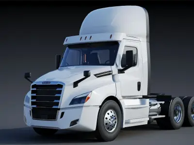 Freightliner Cascadia Daycab 2024 Low-poly 3D model