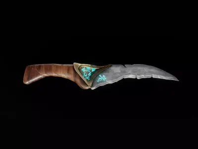 Ancient Knife 3D model
