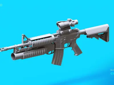 Colt M4A1 Rifle 3D model