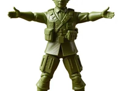 Classic Toy Soldier model pack Low-poly 3D model