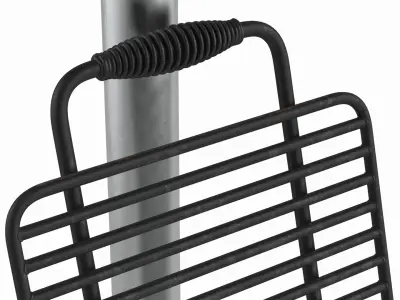 Cast Iron Sandwich Press in Metal Grill 3D model