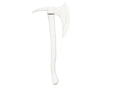 Ax Medieval Low-poly 3D model