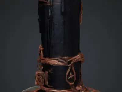 Arcane Candle  Low-poly 3D model