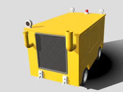 Hydraulic Servicing Trolley  HST 300U Low-poly 3D model