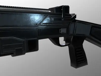 Shotgun gun Low-poly 3D model purchase